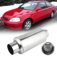 2.5inch Muffler Pipe Resonator Stainless Steel Weld-on For Honda Civic 1996-2000 2.5inch Muffler Pipe Resonator Stainless Steel Weld-on For Honda Civic 1996-2000