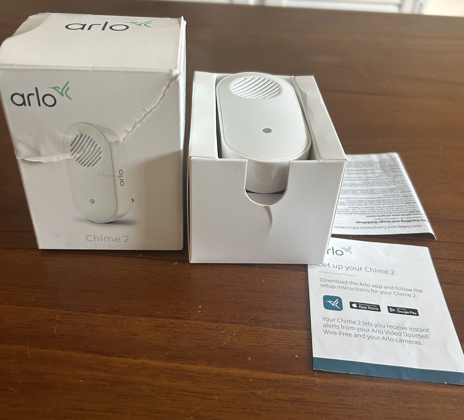 Arlo AC2001 Chime 2 Smart WiFi Enabled Doorbell Chime Accessory