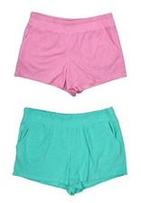 Jenni Intimates Smocked-Waist Terrycloth Women's Pajama Sleep Shorts NWT