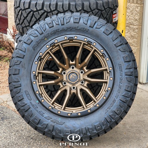Fuel D681 Rebel Bronze Wheels 20x10 6x5.5 & Nitto Ridge Grappler 35