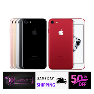 Apple iPhone 7 Unlocked Verizon At&t GSM - Gold Silver Red -32GB- iOS 4G LTE