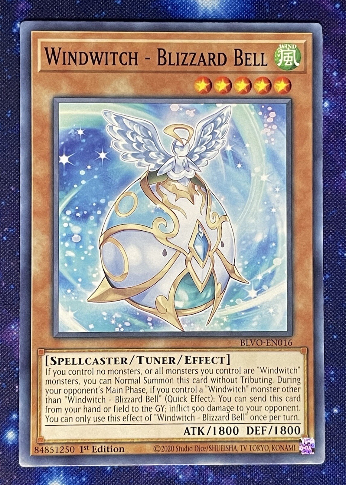 Yu-Gi-Oh! TCG, Windwitch - Blizzard Bell, Blazing Vortex BLVO-EN016 1stEd Common
