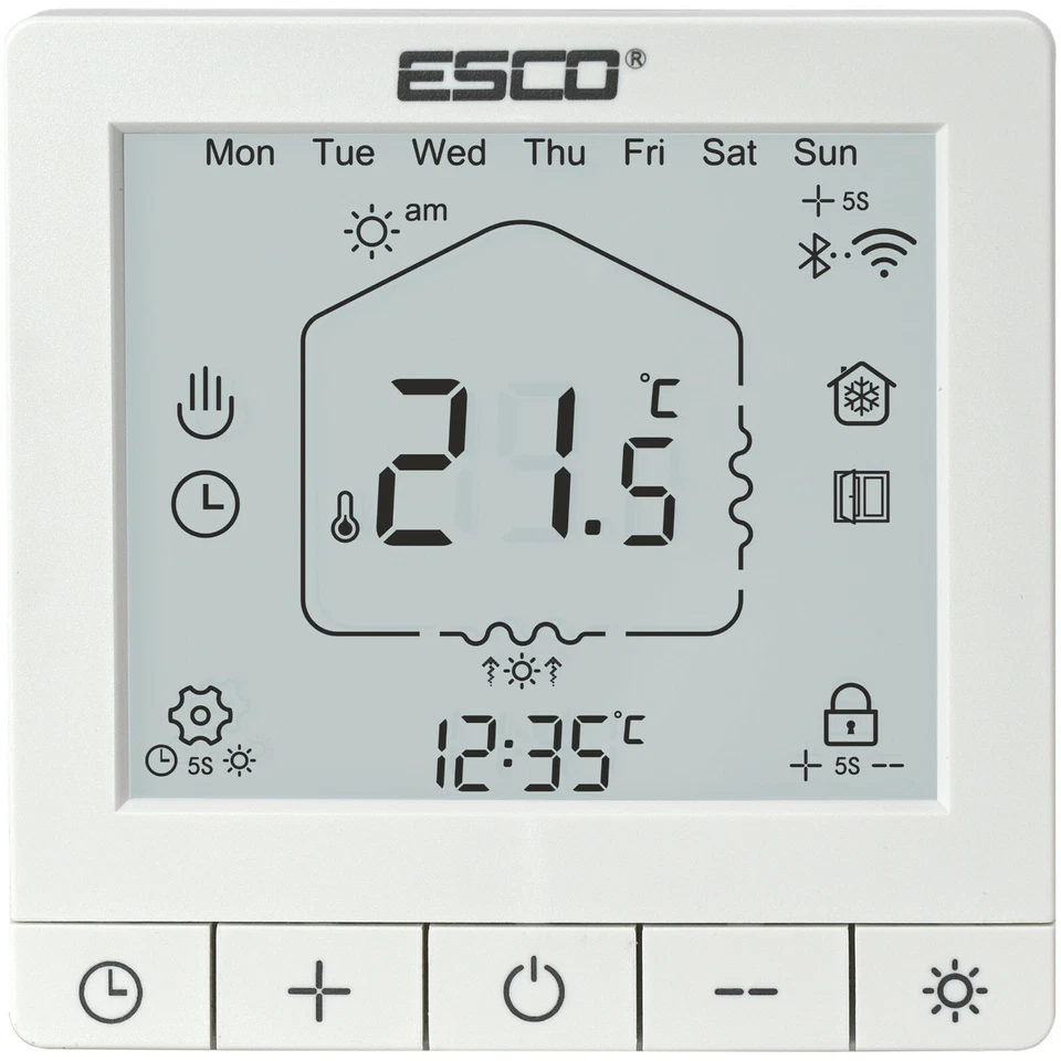 Thermostat Fußbodenheizung WIFI Wasser / Bodenmatte stellantrieb Speicherheizung - Bild 4 von 4