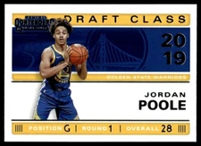 2019-20 Panini Contenders 2019 Draft Class Jordan Poole Rookie Golden State