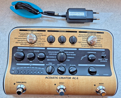 Zoom AC-3 Acoustic Creator   Wie neu & perfekt für Nylon-Gitarren!