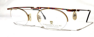 Neostyle, Germany Forum 544 Eyewear, New, NOS, 50-19-140 Gold eyeglass frame