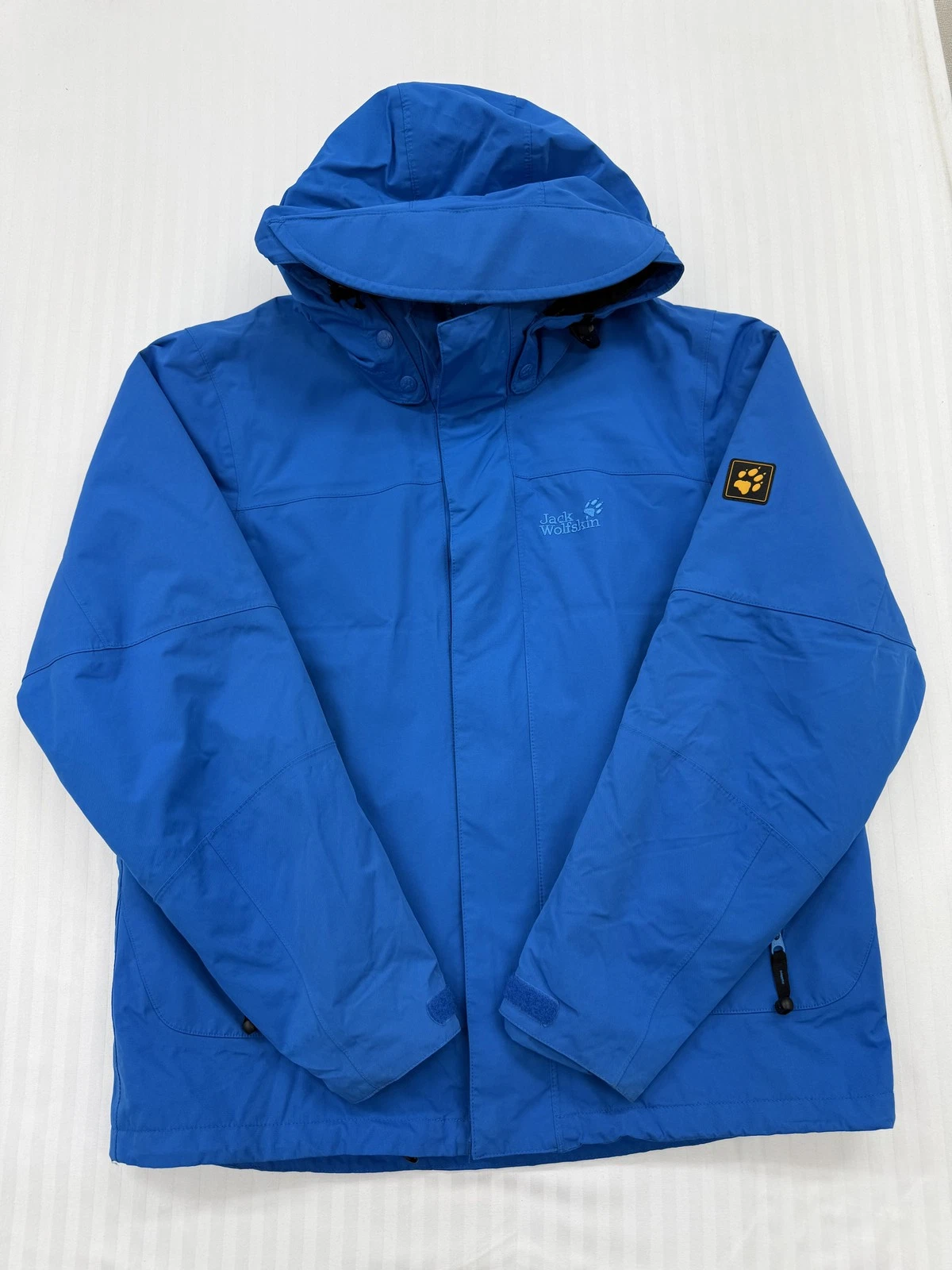 Jack Wolfskin Men's M Blue Hooded Water-Resistant Packable Rain Jacket
Opens in a new window or tab