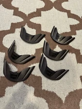 JT FLEX 8 BLACK VISOR LOT (6)!!