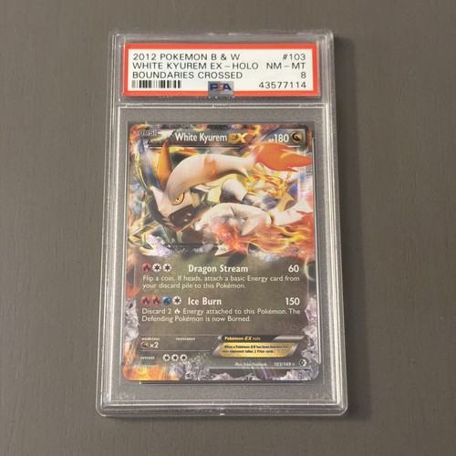 White Kyurem-EX graded PSA 8 for sale on eBay