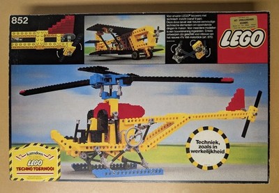 Vintage Lego Technic 852 Helicopter (1977) Complete, Mint Very Rare