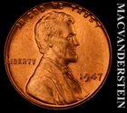 1947 Lincoln Wheat Cent - Choice Gem Brilliant Uncirculated  No Reserve #L5005