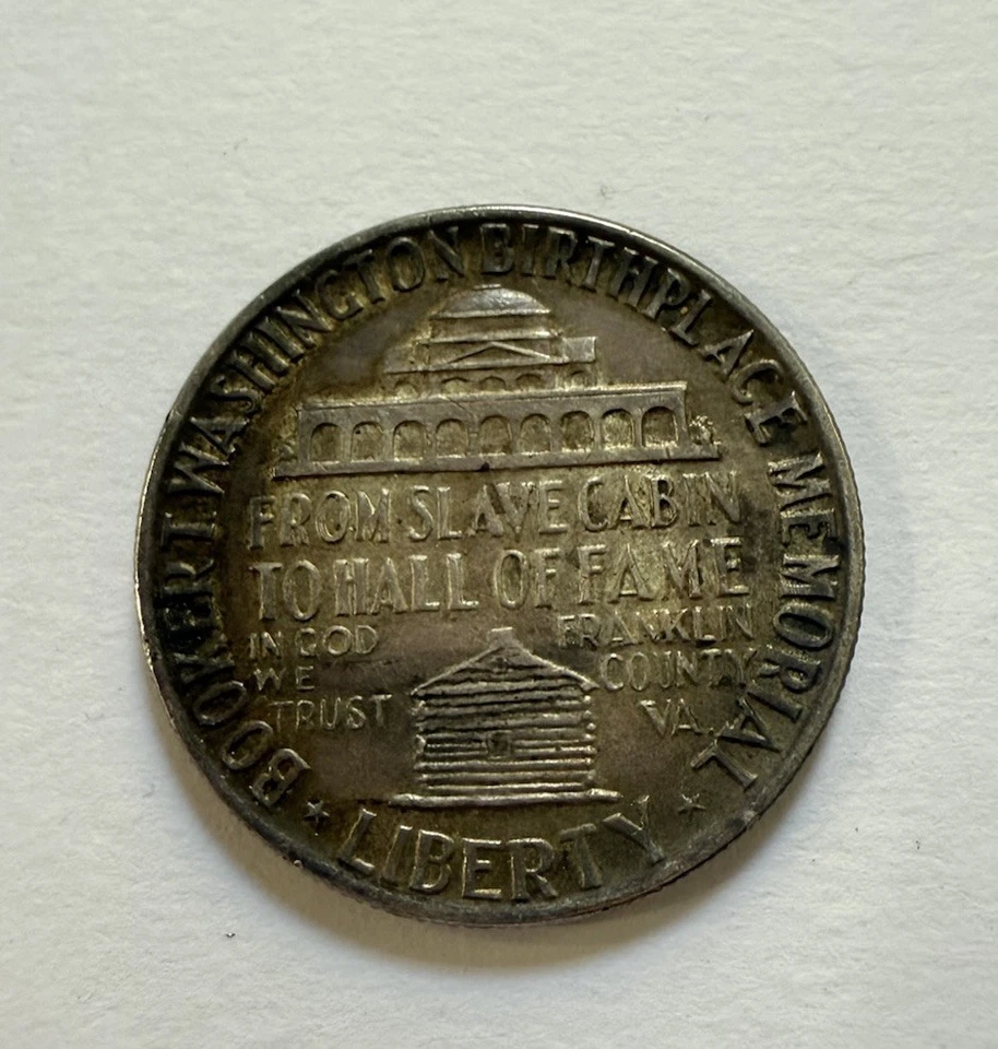 1946 P Booker T. Washington “From Slave Cabin To Hall Of Fame” Half Dollar Coin - Image 2 of 2