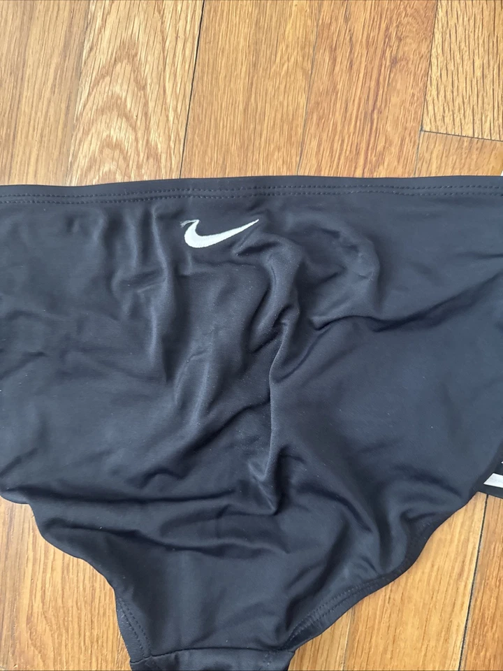 Nike Traje de Baño Para Mujer 2 Piezas Tankini Negro/Blanco Rayas Corredor Espalda Tanque Bikini L Foto 3 de 4