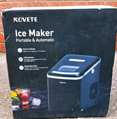 NOVETE IM2100-GS Portable Automatic Countertop Ice Maker, Black
