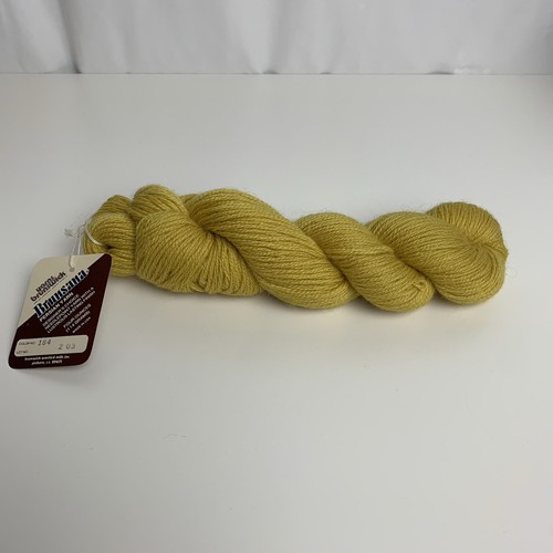 Yarns Brunswick BRUNSANA Persian 100% Virgin Wool Yarn 4 oz. Gold Yellow NWOT - Picture 2 of 4