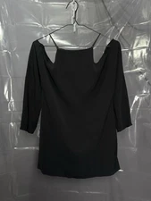 The Row Women`s Luxury Casual Formal Black Y2K Blouse RRP870$