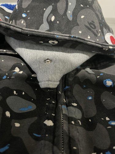 Limited edition double hood bape full zip hoodie - Picture 5 of 12