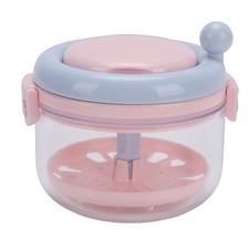1-3-Layer Teeth Retainer Cleaning Box Soaking Denture Cup For Travel Pink Blue