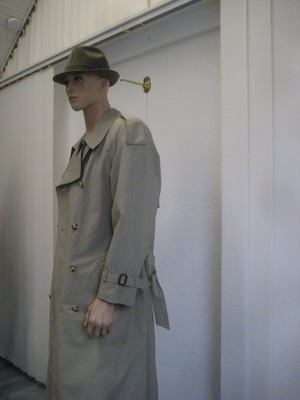 BUGATTI Leichter Mantel Trenchcoat Größe 48/50 Beige mit Gürtel TOP  Hoher NP