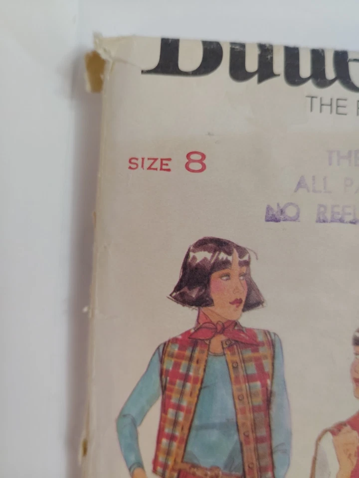 Chaleco Culottes Pantalones 8 Butterick 5018 Patrón de Costura Corte Pierna Ancha Conjunto Corto Foto 2 de 4