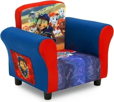 Delta Children Upholstered Chair with PAW Patrol Graphics, Wood Frame.
