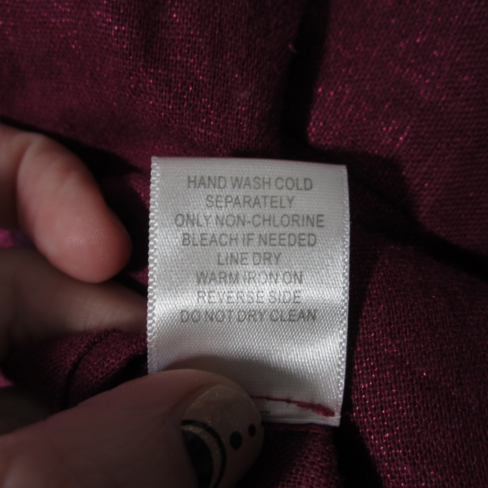 CJ Banks Linen Shirt 1X Fuchsia Button Up 3/4 Sleeve Pintuck Preppy Luxury Beach