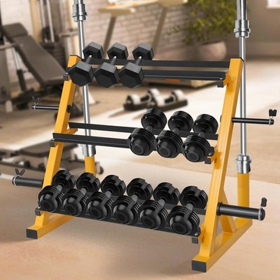 Dumbbell Rack 3-Tier Weight Plate Rack Storage Stand for Dumbbell/Kettlebell