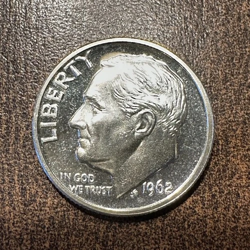 Very Choice BU 1962 Roosavelt Dime 90% Silver (0.07234 Troy Ounce)