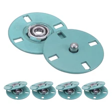 5Pcs Snap Buttons, Metal Invisible Buckle (Lake Blue, 25mm)