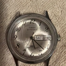 Vintage Timex Automatic Men’s  Wrist Watch Day Date  wristwatch Water proof 