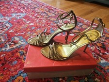 VINTAGE Guess by Marciano Tina Bronze Strappy...
