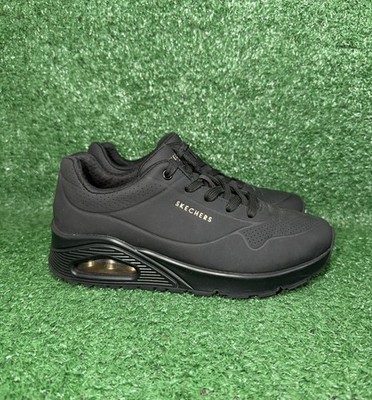 Skechers Uno Stand on Air Womens Size 8.5 73690 Black Running Shoes Gym Sneakers