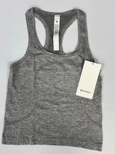 lululemon Swiftly Tech Racerback Tank Top 2.0 Waist Length Slate/White Your Size