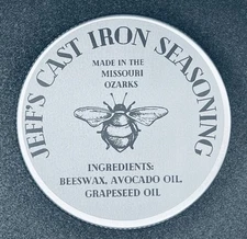 Jeff’s Cast Iron Seasoning 2 oz Tin