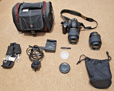 Nikon D3000 Digital SLR Camera  Accessories/Extras inc 2 Lens Turrets, Bag, etc