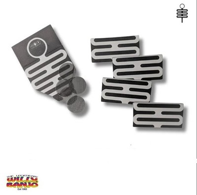 Silber Palmblatt Pfeifensiebe Gaze 18 mm Stahlgitter Kreditkartenpfeifen Multipack