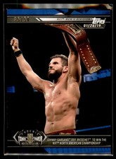 2019 Topps WWE Wrestling NXT BLUE #73 Johnny Gargano def Ricochet to Win #35/50