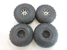 4x RC4WD Baja Claw TTC 20x57.5x2.2LT 2.2" Crawler Tires on 12mm Hex Wheels Used