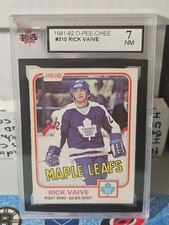 81-82 O-Pee-Chee Rick Vaive 2nd Year Card KSA 7  🚨🚨🚨 Toronto Maple Leafs 