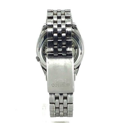 SEIKO 5 7S26-01V0 men Automatic Blue Dial yellow Silver Watch