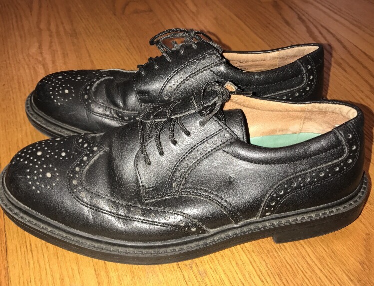 Mocassins BARRINGTON Homme En Cuir - Style Wing Tip - Taille US 11 - Occasion Excellent état