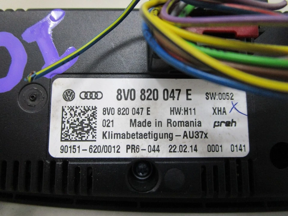 Unidade de controle climático aquecedor CA 2015-2018 Audi S3 fabricante de equipamento original C01B33056 - Imagem 3 de 4