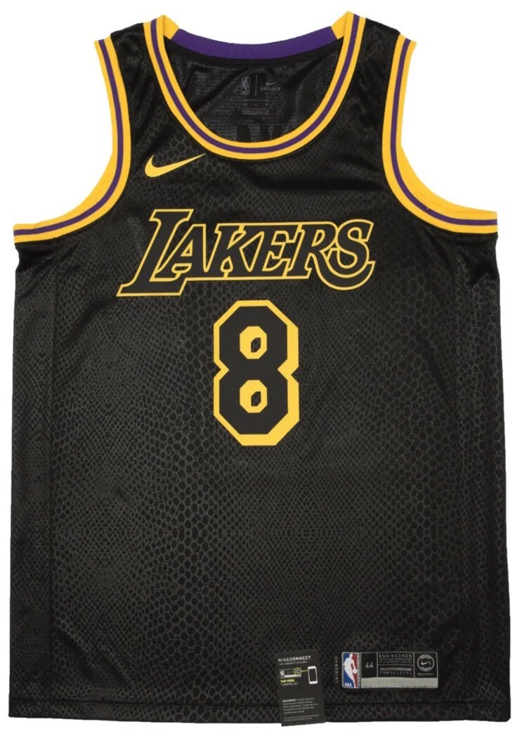Nike Los Angeles Lakers Kobe Bryant Black Mamba City Edition Swingman Jersey Black/Gold Men's - SS20 - US