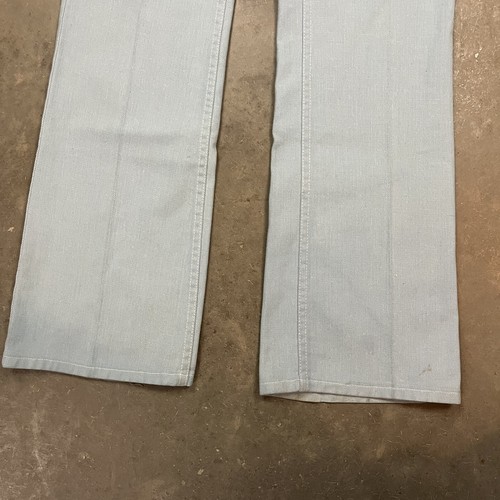 Vintage 70s Wrangler Boot Cut Flare Talon Zip Denim Jeans Blue Measure 32x35 - 第 4/14 張圖片
