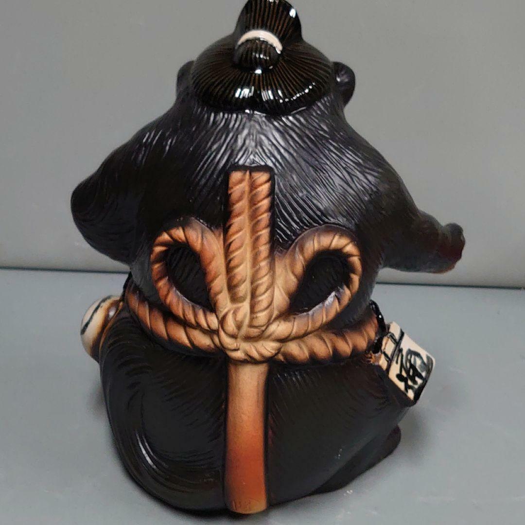 Raccoon Dog Shigaraki Yaki Sumo Wrestlers Figure 13in Japan Lucky