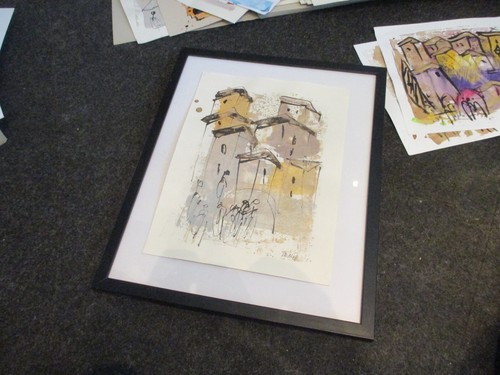 Frankreich Dorf mit Sand Sonja Zeltner-Müller 30x40cm orig.sig. Düsseldorf - Bild 4 von 9