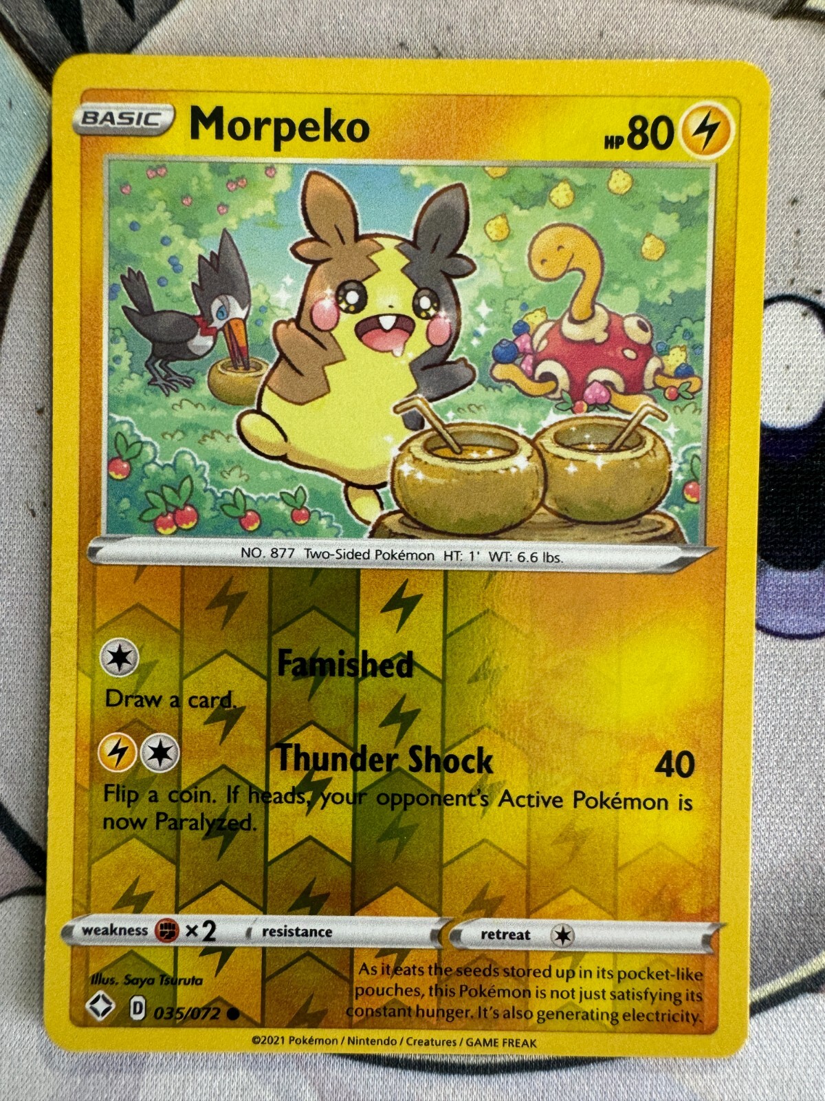 Morpeko Reverse Holo English Pokemon TCG BKL362
