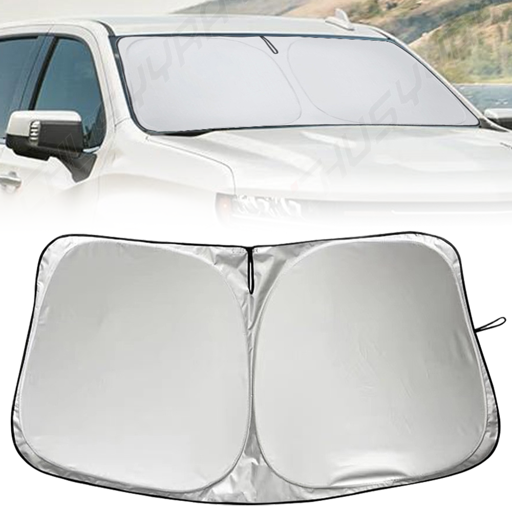 Car Sunshade UV Ray Reflector Front Window Sun Shade Visor Shield Cover, Keeps Vehicle Cool/Foldable Windshield Car Cover Visor, Material Laser 1Pcs Price In Egypt | Amazon Egypt - Foto 14