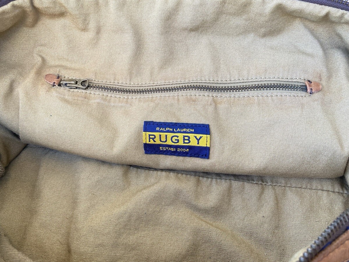 Rugby Ralph Lauren Khaki w/ Navy/Yellow/Burgandy Stripes Canvas