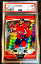 PSA 10 GEM MINT 2019 ALEXANDER OVECHKIN SP /199 RED PLATINUM PRIZM OPC G5148